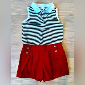 4th of July, Janie and Jack coordinating set. NWOT. Mariner, nautical look⛵️
